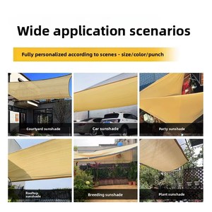 90% tắc nghẽn dệt hình chữ nhật lưới bóng râm Lưới HDPE gió màn hình cho sự riêng tư vườn hàng rào bảo vệ và trang trí - Product Image 6