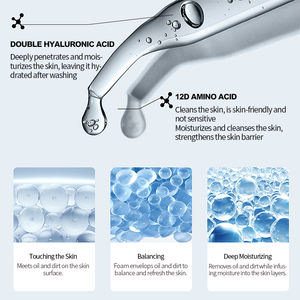 2025 nouveau O'KADY beauté coréenne 150ml <span class=keywords><strong>Double</strong></span> acide hyaluronique traitement de l'acné hydratant doux Gel nettoyant en profondeur pour femmes hommes - Product Image 4