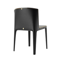 Chaise de salle à manger en métal minimaliste moderne haut de gamme pour hôtel, restaurant et salon