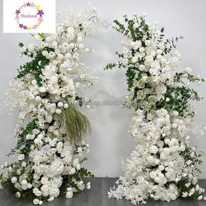 Set Dekorasi Bunga Pernikahan, Meja Bunga Mawar, Centerpiece Bola Bunga, Runner, Rak Bunga Artificial, Stand Bunga, Gapura Bunga untuk Dekorasi Acara Pesta - Product Image 5