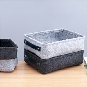 Wholesale simple waterproof toy storage felt basket with custom logo - Product Image 2