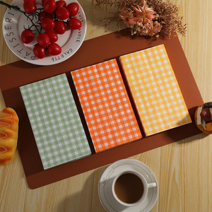 Checkered <b>Paper</b> Napkins 330x330mm Disposable For Themed Party Use - Product Image 1