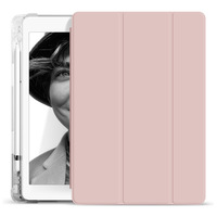 Étui en Silicone avec porte-crayon, pour nouvelle IPad Pro 2021 11 Air5 Air4 10.9 8e 10 2 Mini 5, housse de protection transparente TPU