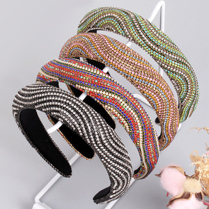 Serre-têtes en strass pour femmes Hua Liyu, accessoires de cheveux colorés en forme de S, coiffe tendance - Product Image 1