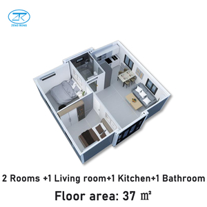 Container Espandibile 20FT, Casa Minuscola 0-4 Camere da Letto, 37 mq, Casa Modulare Prefabbricata, Ufficio Prefabbricato, Casa Minuscola Pronta all'Uso - Product Image 6