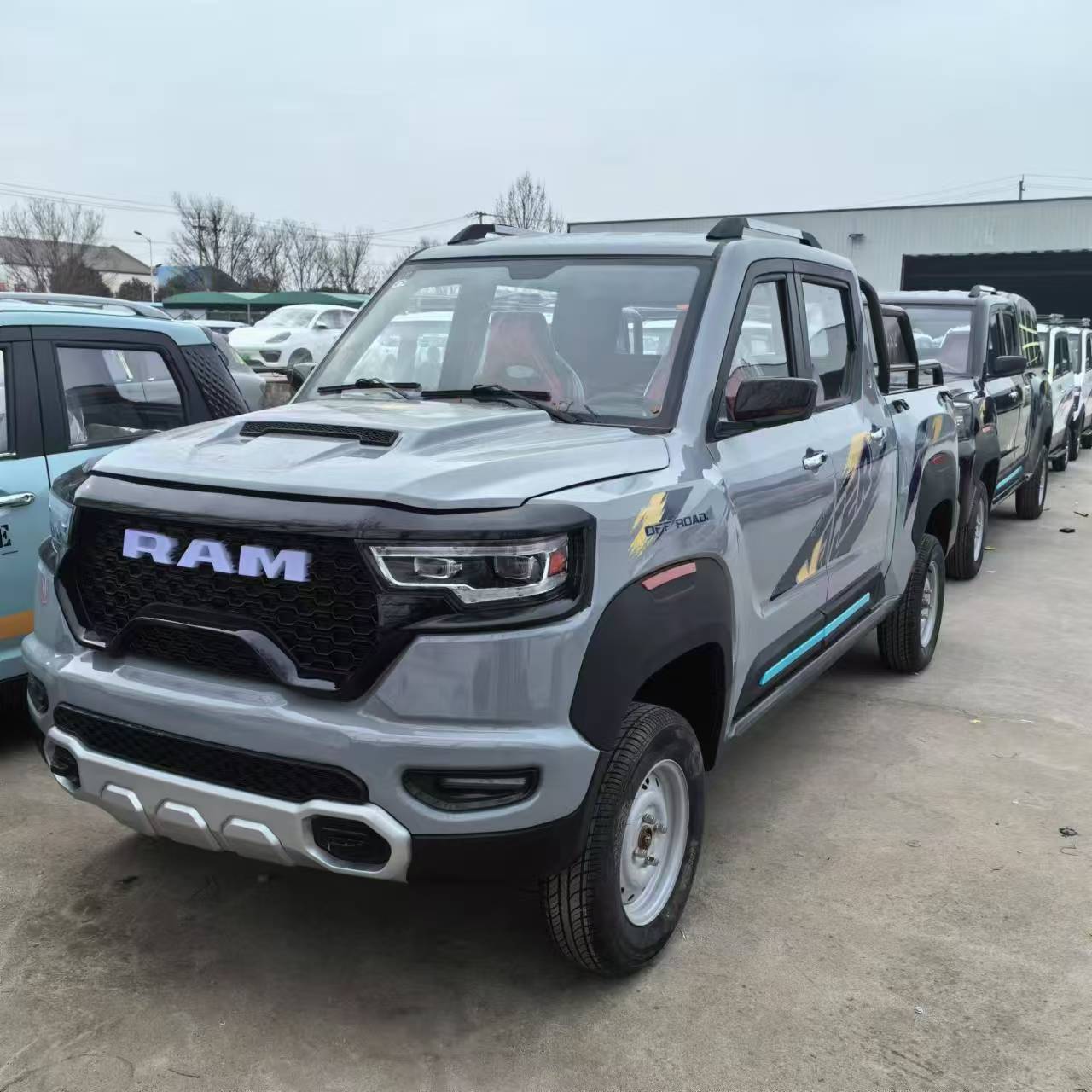 Новое поступление 4x4 мини Электрический пикап 4-дверный 5-местный с большим багажником 4-х приводные энергетические автомобили без аккумулятора автомобилей Ev