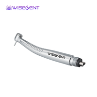 Wisedent BR-164PH Dental High Speed LED Handpiece, 3 Semprotan Air, Bantalan Keramik, Tombol Tekan Turbin Udara, Penjualan Langsung Pabrik