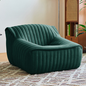 Sillón Moderno de Tela Cuadrado para Sala de Estar, Dormitorio, Hotel, Ecológico, de un Solo Asiento - Product Image 4