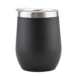 Tasses à café à vin en acier inoxydable à double paroi de 12 oz - Product Image 1