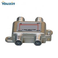 Supplier Pabrik OEM Distributor Sinyal CATV Logam, Pembagi TV 3 Arah Indoor, Pembagi Kabel Koaksial Indoor Satelit