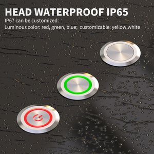 LANBOO 30A 30mm Metal Push Button <strong>Switch</strong> with LED - 1NO1NC/2NO2NC, Momentary or Latching, 3A, Compatible with 12V 24V 220V - Product Image 4