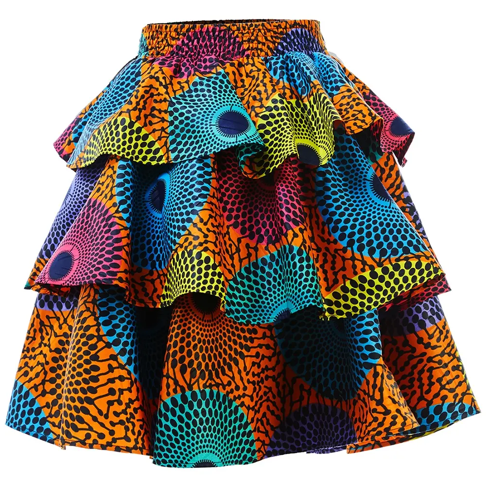 Váy Bánh Nhiều Lớp Bán Chạy Váy In Sáp Châu Phi Váy Nữ Kiểu Dáng Kitenge Châu Phi Dành Cho Nữ