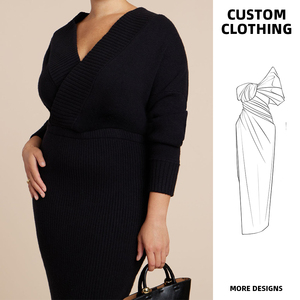 Fabricant de vêtements sur mesure grande taille pour femmes – Robe élégante asymétrique à épaule dénudée avec fronces – Usine de confection OEM/ODM – Plusieurs modèles 2026 - Product Image 1