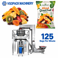 Machine d'emballage VFFS pour les chips de mangue séchée, les chips de banane, les canneberges et les fruits secs mélangés