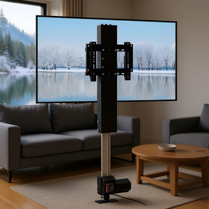 Soporte motorizado para TV con altura ajustable de 30.4 a 50 pulgadas, capacidad de carga de 132 lb, carrito para TV de 28 a 32 pulgadas. - Product Image 2