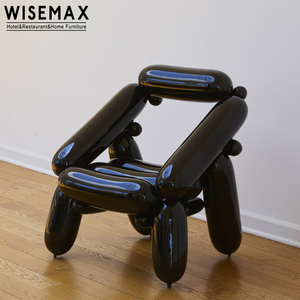 WISEMAX FURNITURE Meubles design INS <span class=keywords><strong>Chaise</strong></span> <span class=keywords><strong>Ballon</strong></span> Table basse colorée en fibre de verre <span class=keywords><strong>Chaise</strong></span> d'appoint Décoration d'intérieur moderne Œuvre d'art - Product Image 5