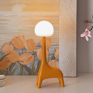 Lampe de nuit musicale Bluetooth moderne et créative en forme de <span class=keywords><strong>cerf</strong></span>, rechargeable et à brancher, double fonction, lumière d'ambiance tactile, chambre à coucher, intensité réglable - Product Image 4