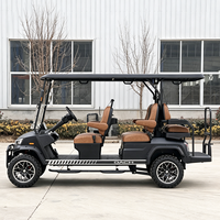 Voiture de golf électrique DC-H-F4+2, chariot de golf surélevé pour la chasse, fabrication de buggy de golf 6 places en stock