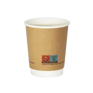 使い捨て二重壁紙カップカスタマイズスタイル8/10/12/16オンスコーヒーと温かい飲料に利用可能