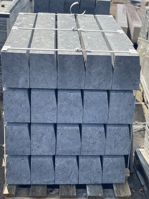Labradorite & Volga Blue Granite Kerbstone | Natural Granite Outdoor Stone