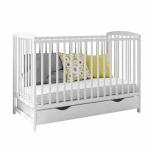 Solid Wood Morden Baby Cribs Kids Furniture <b>Bed</b> With Drawer Height Adjustment Baby Crib <b>Bed</b> Side Customisable 15 Inch Wide - Product Image 1