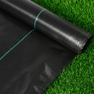Zwart Plastic Bodembedekker Mulchfolie Anti Grasdoek Grondbedekking Onkruidmat Stof Anti Grasdoek - Product Image 2