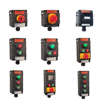 ATEX pour boîtes de jonction électriques étanches en plastique avec interrupteurs à bouton-poussoir et boîtier d'arrêt d'urgence IP66 220V/380V