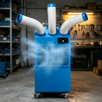 Climatiseur industriel portable 22000 BTU, unité de refroidissement mobile pour entrepôt et atelier