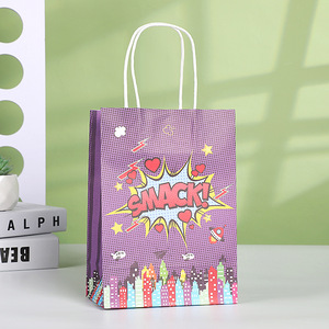 24PCS Hero <span class=keywords><strong>Action</strong></span> Sign Gâteau Cadeau Sacs de faveur Snack Goody Sacs en papier pour enfants Dessins animés Hero Thème Cadeau d'anniversaire Donner Fête - Product Image 6