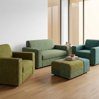 Tissu d'ameublement en chenille tricoté uni, ignifuge et résistant aux taches, pour doublure textile de maison, vente en gros directe usine 100%