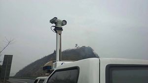 Caméra CCTV pôle de surveillance voiture véhicule monté sur le toit mât télescopique - Product Image 6