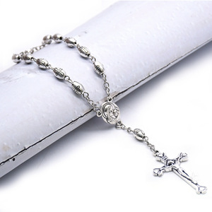 2023 Komi 5*8mm Retro Metal Cross <strong>Beads</strong> Rosary Catholicism Gift Religious Prayer <strong>Beads</strong> Rosaries <strong>Bracelt</strong> - Product Image 3