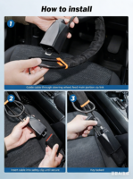 Verrou de volant universel Loveyoung en métal, dispositif antivol, 3 clés, barre de sécurité, compatible BYD, 70 cm, 27,5, verrouillage à une touche, résistant aux intempéries