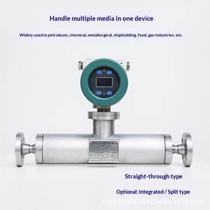 Débitmètre massique Coriolis à tube droit haute précision en acier inoxydable 316L, fourni directement par le fabricant - Product Image 2
