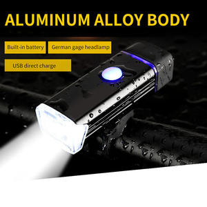 Faro delantero para bicicleta, Led, recargable, resistente al agua, Ip65, aleación de aluminio, 4 modos, rojo, negro, azul, plateado, luz para bicicleta de montaña - Product Image 5