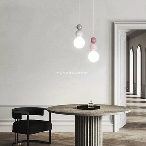Tulas Planet Pendant <b>Light</b> Modern Minimalist Bedroom <b>Dining</b> Room Ceiling Lamp Cream Color Unique Design - Product Image 2