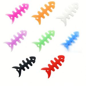 Organizador de Cables para Auriculares X919, Diseño Espina de Pescado, Silicona - Product Image 2