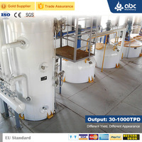Usine de raffinage complète d'huiles comestibles brutes pour le traitement à grande échelle de légumes, huiles de cuisson, son de riz, graines de tournesol, huiles de poisson