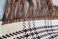 Châle gland frange tapis torsion faisant la machine tapis bord surjeteuse couture bordure machine