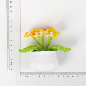 Mini adornos <span class=keywords><strong>de</strong></span> flores artificiales en maceta <span class=keywords><strong>de</strong></span> Asters <span class=keywords><strong>de</strong></span> color degradado hechos a mano para Año Nuevo y Navidad - Product Image 6