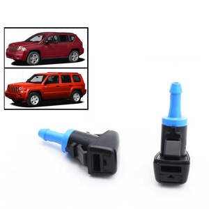 Boquilla de Limpiaparabrisas Winning Path Point 5303834AB para Chrysler Jeep Patriot, Boquillas de Pulverización de Nailon Azul y Negro - Product Image 1