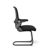 Chaise de bureau moderne en maille – Chaise de conférence et d'ordinateur confortable pour la maison, dossier respirant, design ergonomique anti-fatigue pour l'apprentissage et les longues sessions de travail