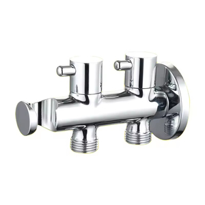 FEIDU Meilleures ventes Douchette WC en acier inoxydable avec <span class=keywords><strong>double</strong></span> <span class=keywords><strong>sortie</strong></span> d'eau, Robinet 2 voies, Robinet d'angle et Support de <span class=keywords><strong>douche</strong></span> - Product Image 3