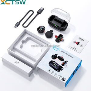 Micrófonos Lavalier Dobles QY40 con Interfaz Dual, Reducción de Ruido IA, Sonido Nítido, Micrófono Inalámbrico para Transmisión en Vivo, Vlogs y Discursos - Product Image 1