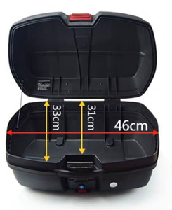 Boîte arrière <span class=keywords><strong>de</strong></span> moto étanche sans logo <span class=keywords><strong>JDR</strong></span> 688 35L PP, boîte supérieure <span class=keywords><strong>de</strong></span> moto, rénovation/mise à niveau - Product Image 4