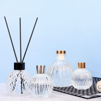 Diffuseur en verre transparent minimaliste, bouteille vide élégante et esthétique, conteneur de parfum sans flamme pour chambre à coucher