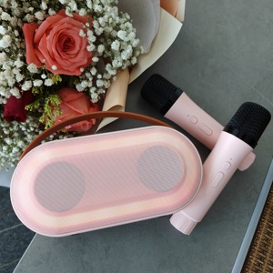P6, portátil, inalámbrico, RGB, luces LED, fiesta, <span class=keywords><strong>canciones</strong></span> de música cristiana con máquina de Karaoke para cantar en casa, micrófonos, Mini sistema de altavoz - Product Image 3