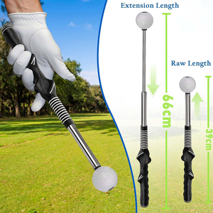 Entrenador de <span class=keywords><strong>Tempo</strong></span> de Swing de Golf al por Mayor con Varilla Telescópica, Cabeza de Bola, Agarre Ergonómico y Guía de Marcas en V, Personalizable OEM - Product Image 4