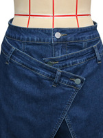 GX91529 Jean Cargo Irrégulier Décontracté en Denim Lavable Style Rétro Unique pour Femme – Nouvelle Collection Streetwear 2026