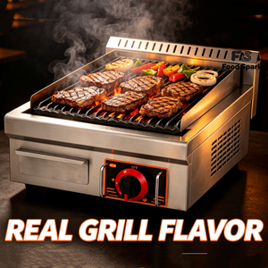 Parrilla de <span class=keywords><strong>Gas</strong></span> Comercial con Piedras Volcánicas, Barbacoa de Mesa con Piedras Volcánicas para un Sabor Ahumado Auténtico |   Equipamiento para Restaurantes <span class=keywords><strong>y</strong></span> Bares - Product Image 5